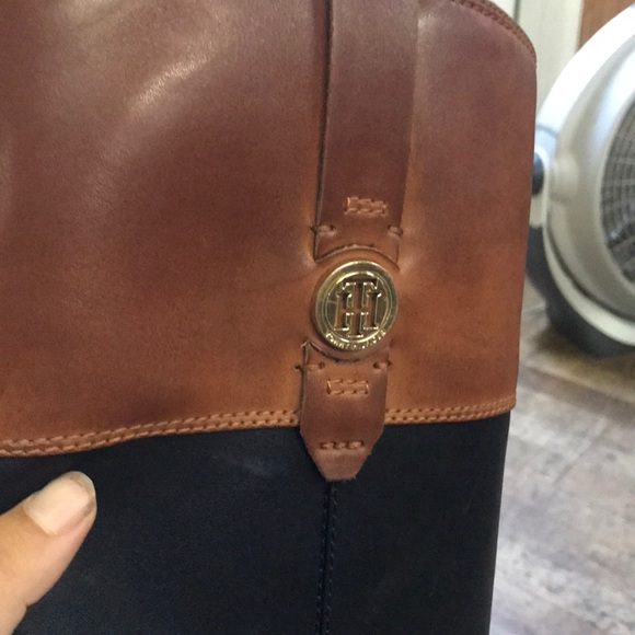 Tommy Hilfiger Leather Riding Boots - Picture 4 of 6
